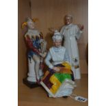 TWO ROYAL DOULTON FIGURES, 'Eventide', HN2814 and 'Pope John Paul II', HN2888 (finger loose),