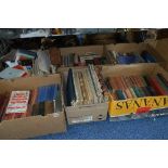 SIX BOXES OF BOOKS, SHEET MUSIC, NOVELS, etc (6 boxes)