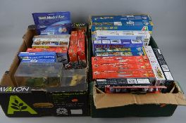 A QUANTITY OF BUILT AND UNBUILT PLASTIC AIRCRAFT AND MILITARY VEHICLES CONSTRUCTION KITS, Airfix,