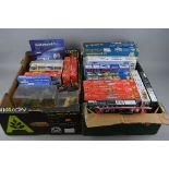 A QUANTITY OF BUILT AND UNBUILT PLASTIC AIRCRAFT AND MILITARY VEHICLES CONSTRUCTION KITS, Airfix,