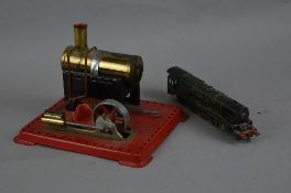AN UNBOXED MAMOD LIVE STEAM ENGINE, No.SE1A, not tested, appears largely complete with burner and