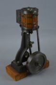 A STUART LIVE STEAM VERTICAL STATIONARY ENGINE, No.1, not tested, no paperwork, appears largely
