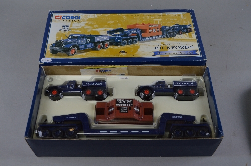 A BOXED CORGI CLASSICS HEAVY HAULAGE RANGE DIAMOND T BALLAST (X2), with 24 wheel Girder Trailer