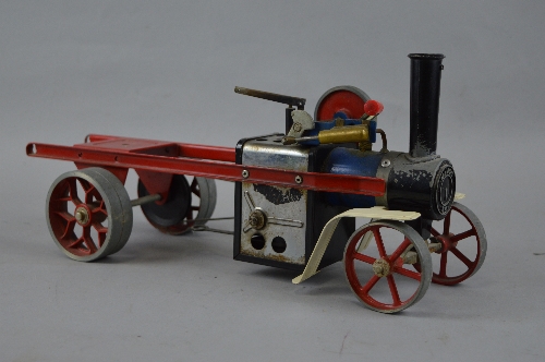 AN UNBOXED MAMOD LIVE STEAM WAGON CHASSIS, No.SW1, boiler, wheels and chassis only no cab or