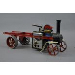 AN UNBOXED MAMOD LIVE STEAM WAGON CHASSIS, No.SW1, boiler, wheels and chassis only no cab or