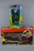A BOXED KENNER JURASSIC PARK TYRANNOSAURUS REX, No.JP09, electronic roar and stomping sound not