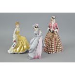 THREE ROYAL WORCESTER FIGURES, 'Golden Wedding Anniversary', 'Masquerade' and limited edition '