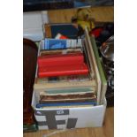 A BOX OF BOOKS AND EPHEMERA, to include passenger Timetables (British Railways Board), Trent bus