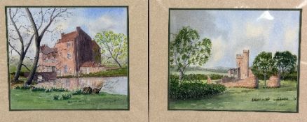 IAIN S. HODSON, a pair of original watercolour paintings, signed by the artist, both mounted but