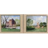 IAIN S. HODSON, a pair of original watercolour paintings, signed by the artist, both mounted but