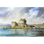 HOWE BENNETT, 'THE CASTLE', an original watercolour painting, signed by the artist, mounted and