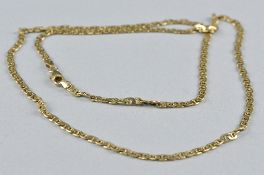 A 9CT GOLD NECKLACE, approximate weight 12 grams, approximate length 62cm