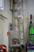 TWO ALUMINIUM STEP LADDERS