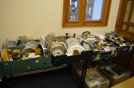 EIGHT BOXES OF CERAMICS, GLASS, SUNDRIES ETC (all monies raised for local charities)
