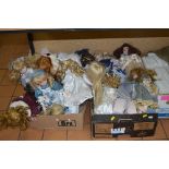 TWO BOXES OF PORCELAIN COLLECTORS DOLLS, to include The Leonardo Collection etc