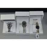 THREE BOXED GENTS ACCURIST WATCHES