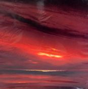 JONATHON SHAW, 'SKIES OF FIRE II', a limited edition print on board, 162/495 signed and numbered,