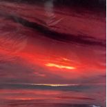 JONATHON SHAW, 'SKIES OF FIRE II', a limited edition print on board, 162/495 signed and numbered,