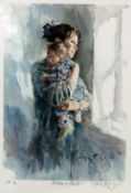 GORDON KING, 'MOTHER AND CHILD', a limited edition artist proof 1/6, signed, titled and numbered