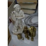 A QUALCAST FIGURE, depicting newspaper boy, impressed backstamp and 'Speshul' to base, height