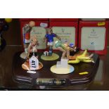 ROYAL DOULTON LIMITED EDITION BUNNYKINS SET OF OLYMPIC GAMES FIGURES, comprising 'Runner' DB205, '