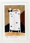 GOVINDER NAZRAN, 'BOW TIE', a limited edition framed print 442/495 signed, titled and numbered in