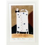 GOVINDER NAZRAN, 'BOW TIE', a limited edition framed print 442/495 signed, titled and numbered in