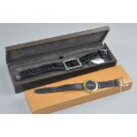 TWO GUCCI GENTS WATCHES, 9116M and 0060460, boxed in original boxes