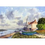 PAUL ADAMS, 'THE ESTUARY' an original watercolour painting, signed and dated 01 by the artist,