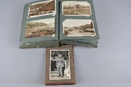 ONE ALBUM OF LATE 19TH/EARLY 20TH CENTURY POSTCARDS, featuring British and Continental towns and