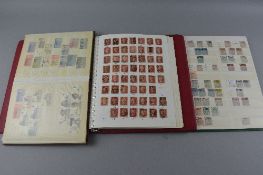 VARIOUS GREAT BRITISH STAMPS, in three stockbooks with early QV used including 1840 1d (2), later to