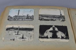 A CARTE POSTALES ALBUMS, of approximately 520 postcards of Edwardian Paris and other subjects