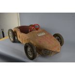 A MORELLET GUERINEAU SHARK NOSE FERRARI 156 F1 PEDAL CAR, c. Early 1960's, pressed steel