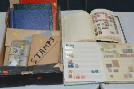 AN ALL WORLD COLLECTION OF STAMPS, in seven albums and loose