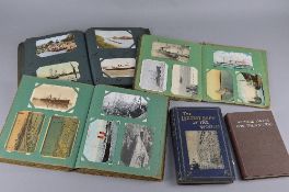 THREE POSTCARD ALBUMS OF SHIPPING/EARLY CRUISE LINER INTEREST, including White Star and Cunard