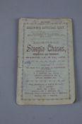 BROWN'S OFFICIAL LIST LICHFIELD STEEPLE CHASES MARCH 13TH AND 14TH 1895, eight page race card