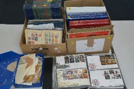 AN ACCUMULATION OF STAMPS AND COVERS, in eleven albums and loose, with Great Britain Mint Decimal