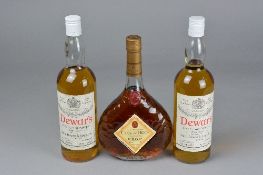 TWO BOTTLES OF DEWAR'S FINE OLD SCOTCH WHISKY, 'By Appointment to Her Majesty The Queen', 70% proof,