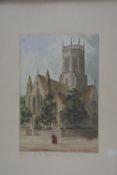 PAUL BRADDON (BRITISH 1864-1938), 'Church of The Redeemer, Hagley Road', watercolour, signed lower