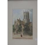 PAUL BRADDON (BRITISH 1864-1938), 'Church of The Redeemer, Hagley Road', watercolour, signed lower