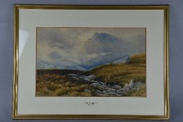 ATTRIBUTED TO DAVID BATES (BRITISH 1843-1921), The Path to Capel Curig, watercolour, unsigned,