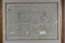LATE 18TH CENTURY 'A SKETCH OF NEEDWOOD FOREST AND PROPOSAL FOR A DIVISION OF IT', dated 1778,