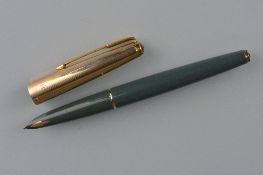 A CASED PARKER 61 ROLLED GOLD FOUNTAIN PEN, made in England, Parker 61, 1/10 12ct rolled gold,