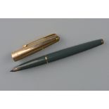 A CASED PARKER 61 ROLLED GOLD FOUNTAIN PEN, made in England, Parker 61, 1/10 12ct rolled gold,