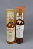 TWO BOTTLES OF EXCEPTIONAL SINGLE MALT, 1 x The Macallan Single Malt, 10 years old and matured in