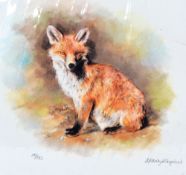 MANDY SHEPHERD, 'RED FOX', a limited edition print 412/750, signed and numbered in pencil,