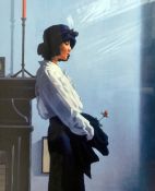 JACK VETTRIANO, 'VALENTINE ROSE', an open edition print, mounted and framed, approximate size 66cm x