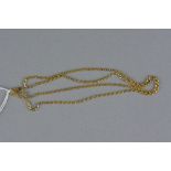 AN 18CT ROPE NECKLACE, approximate length 52.5 cm, approximate weight 9.0 grams