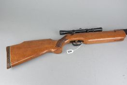 A DIANA AIR RIFLE, with scope (German)
