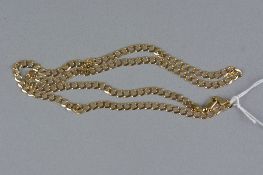 A 9CT NECKLACE, approximate length 56cm, approximate weight 9.2 grams